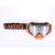 Aster Vent+ snowmobile goggles black-orange silver mirror lens