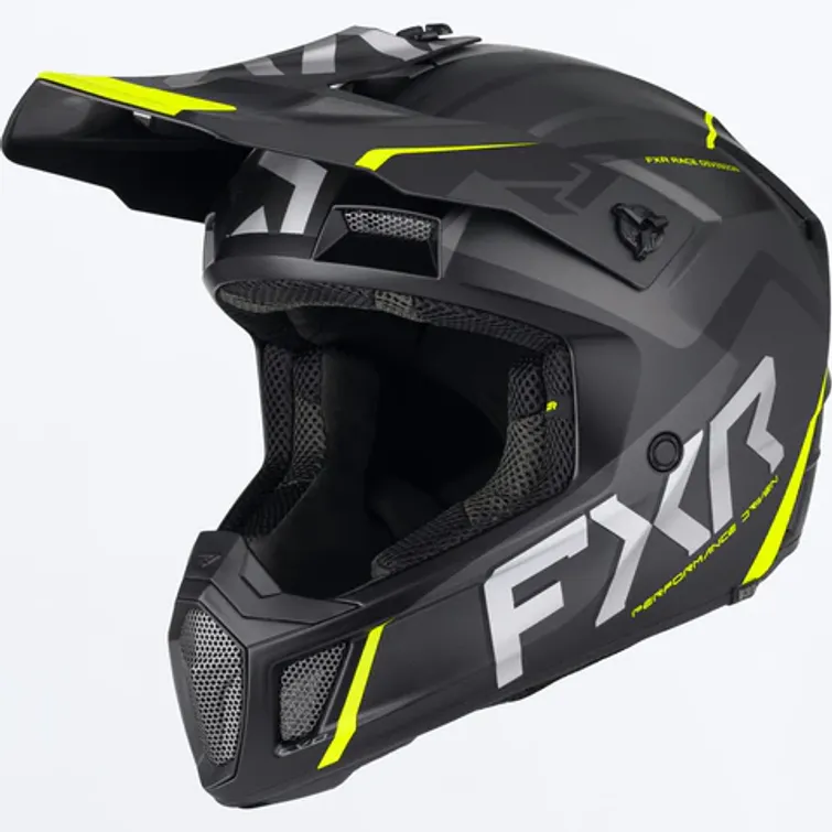 FXR Clutch Evo Black/HiVis kypärä