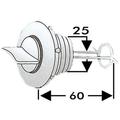 Osculati Veden Tyhjennystulppa Nylon 25mm