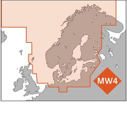 C-Map Max Mega Wide MW4 karttakortti pohjoismaat / C-tyypin kortti