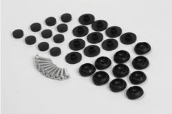 Tuulilasin aluslevy Buster, Musta, 1 kpl, sis. ruuvit