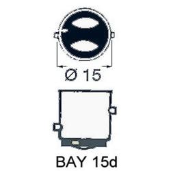 Polttimo 12V 10W BAY15d, nastat eri tasolla