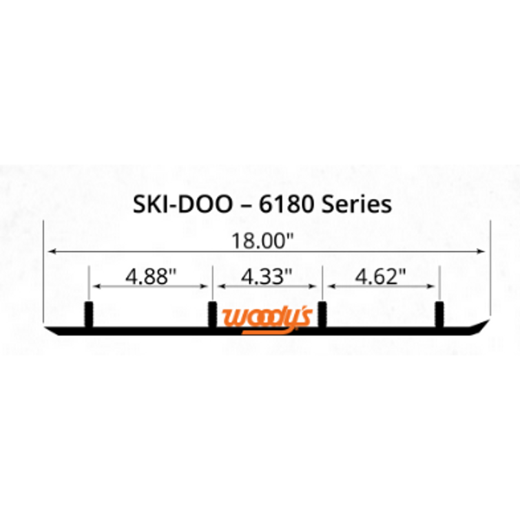 TSD4-6180 RACING 15CM, Ski-Doo