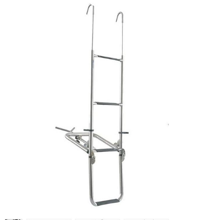 Båtsystem keulatikas 4-askelmaa alumiinia 124cm