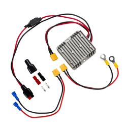 Rebelcell 9A virrantasaaja, muuttaa akun j&auml;nnitteen kaikuluotaimelle sopivaksi