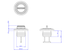 Osculati Veden Tyhjennystulppa Nylon 25mm