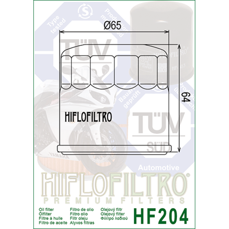 HiFlo Öljynsuodatin HF204