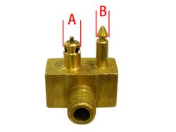 Sea-X polttoaineliitin tankkiin Yamaha/Mercury/Mariner, messinkinen