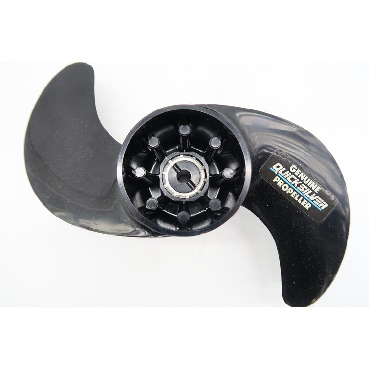 Potkuri 2 lapainen 10.5x6 RH musta, muovia