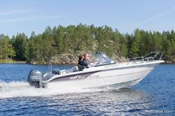Suvi 57 Duo 2023 + Yamaha F70 Aetl uusi venepaketti perähyttikuomulla ja tyynysarjalla