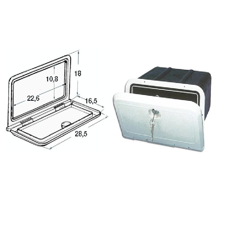 Suvi veneiden Hanskalokero lukolla 285x180x260mm