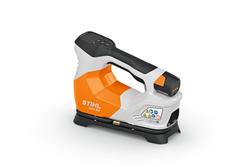 Stihl KOA 20.0 akkuk&auml;ytt&ouml;inen kompressori. Sis AS 2 akun ja AL 1 laturin