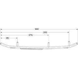 Sno-X ohjauskisko Polaris