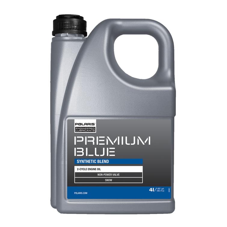 Premium Blue Synthetic Blend 2 stroke sledge-oil