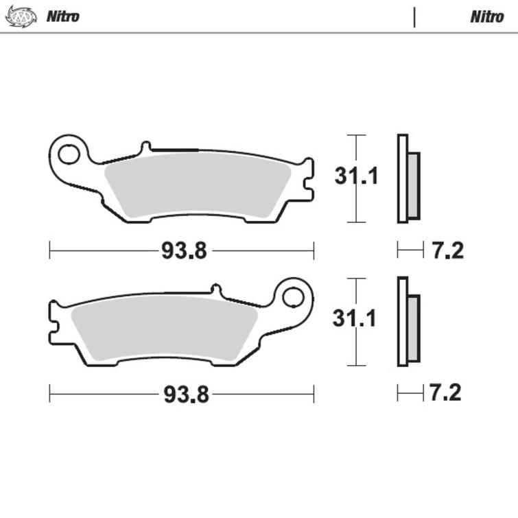 NITRO SINTER BRAKE PAD YZ/YZF