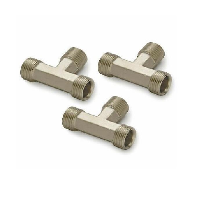 Baystar/Seastar T-liitin jossa 3kpl letkulähtö 3/8" Tube (vanha HF5530)