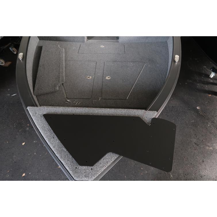 Keulamoottoriteline, alumiini, mattamusta, Powerboat, valmistaja PLP