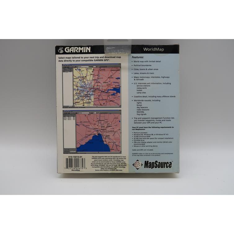 Garmin 010-10215-01 MapSource WorldMap CD-ROM