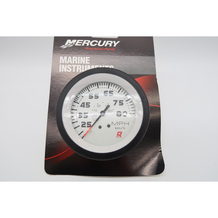 Nopeusmittari, valkea tausta 0-80 knts Quicksilver