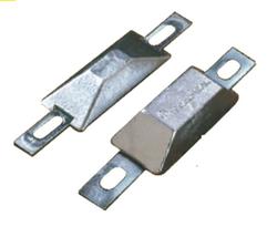 Sinkki Runkoon kiinnitett&auml;v&auml; sinkki, kokonaismitta 170 x 15 x 3 mm, rei&auml;nhalkaisija 9 x 20 mm, reik&auml;v&auml;li 129 mm