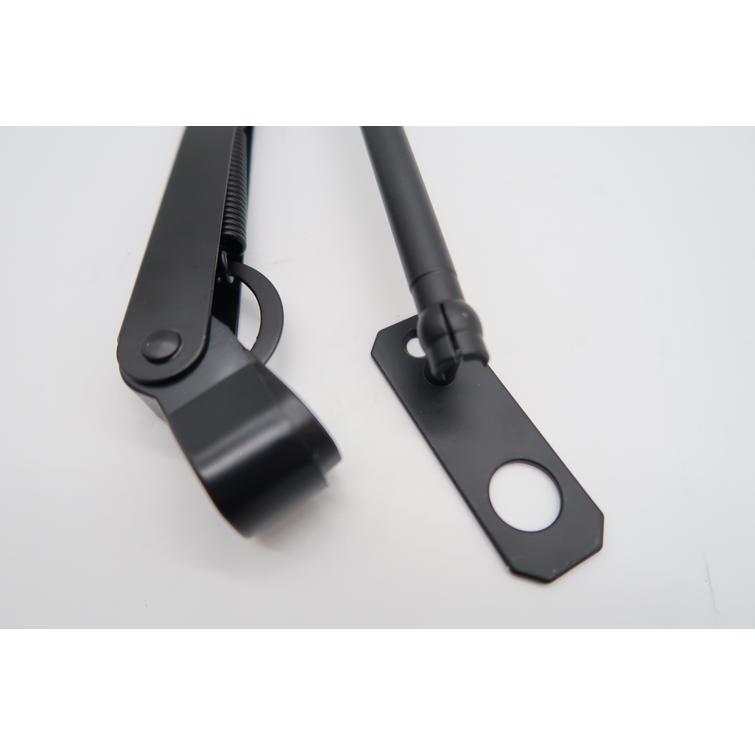 Säädettävä kaksoisvarsi 380 - 430 mm, Sopii Ø 14 mm rihlatulle akselille