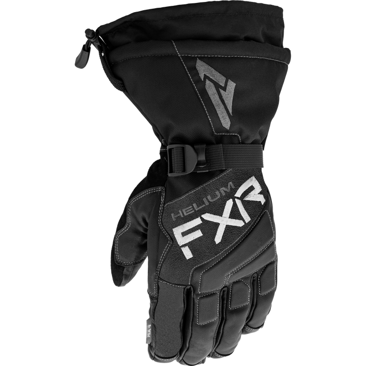 FXR Hybrid Helium Leather Gauntlet Black
