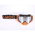 Aster Vent+ snowmobile goggles black-orange silver mirror lens
