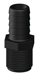 Letkuliitin, mustaa komposiittia, 1 1/4&Prime; kierteell&auml;, 32 mm letkulle