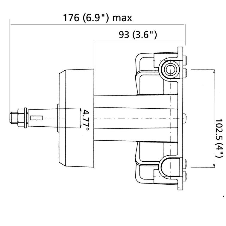 UltraflexT85 ohjausrumpu (M-66 kaapelille)