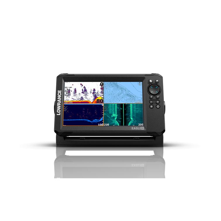 Lowrance Eagle 9" värinäytöllinen yhdistelmälaite, IPS näyttö, HI-CHIRP 50/200/455/800kHz, GPS karttaplotteri MicroSD korttipaikalla, HDI 50/200 anturi