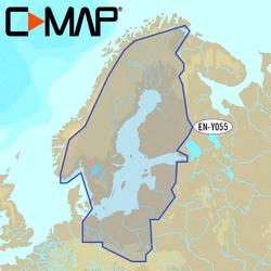  C-MAP Y055 Suomen sis&auml;vedet ja merialueet karttakortti (Genesis Live yhteensopiva) 