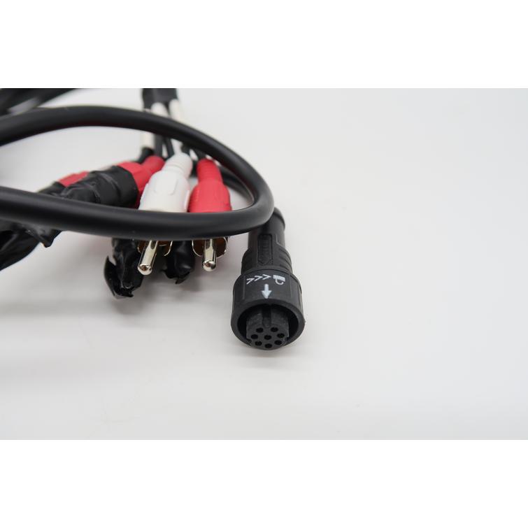 Buster Q2 audiokaapeli (py&ouml;re&auml; liitin + RCA liittimet 6)