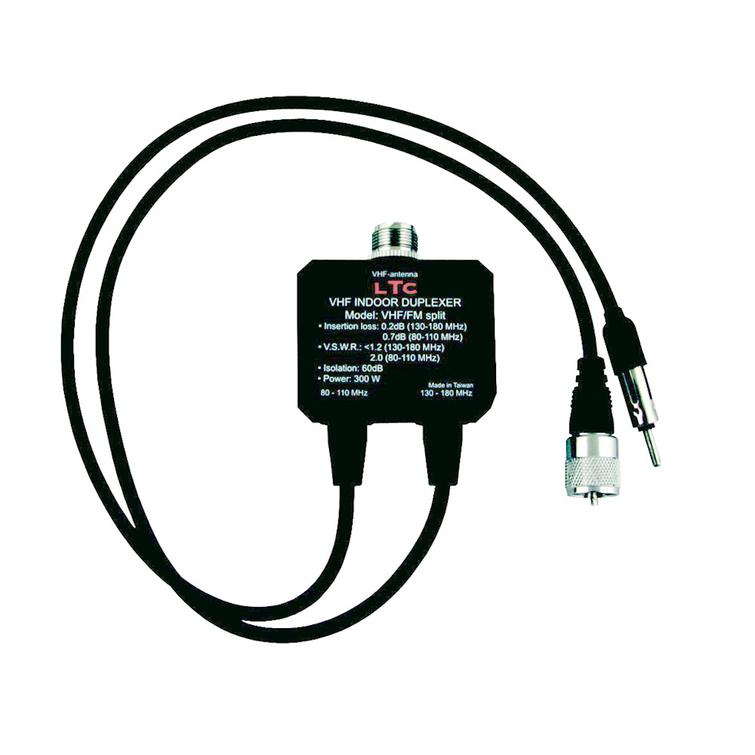 Antennijakaja (jakaa VHF antennin VHF ja FM radiolle)