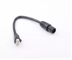 Raymarine Adapterikaapeli, jossa RayNet uros liitin ja RJ45 naaras liitin.