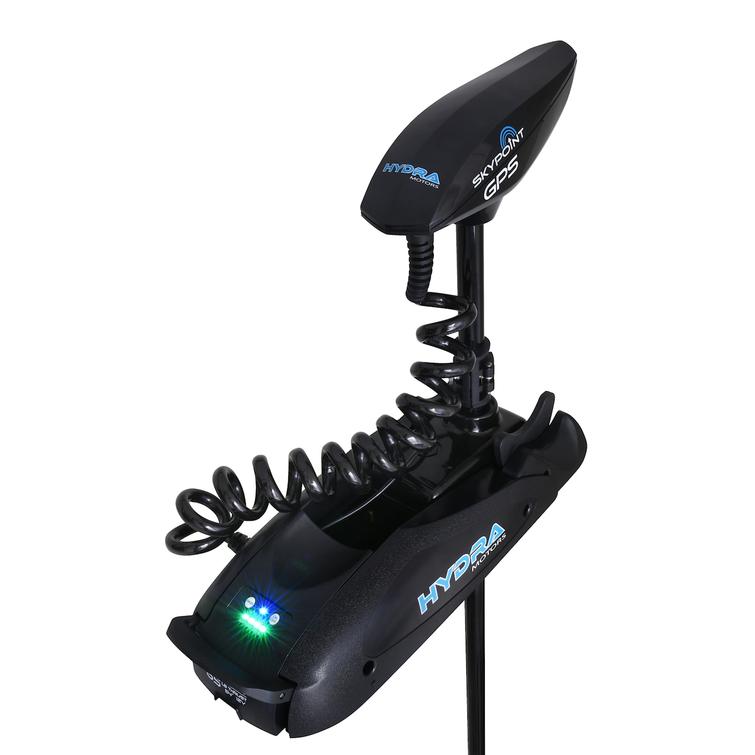 Hydra Skypoint GPS 12V keulasähkömoottori, työntövoima 65lbs, rikipituus 54". Sopii suola/makeaan veteen, musta