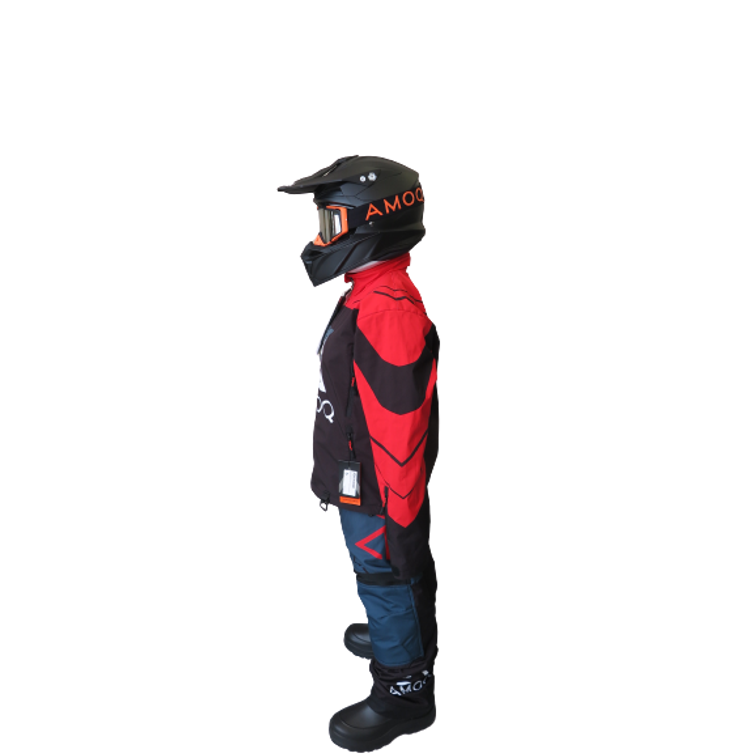 AMOQ Snowcross pants black/red