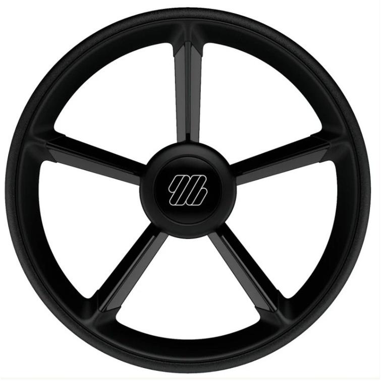 Ultraflex ohjauspyörä V75 musta, 5-puolainen, 350mm