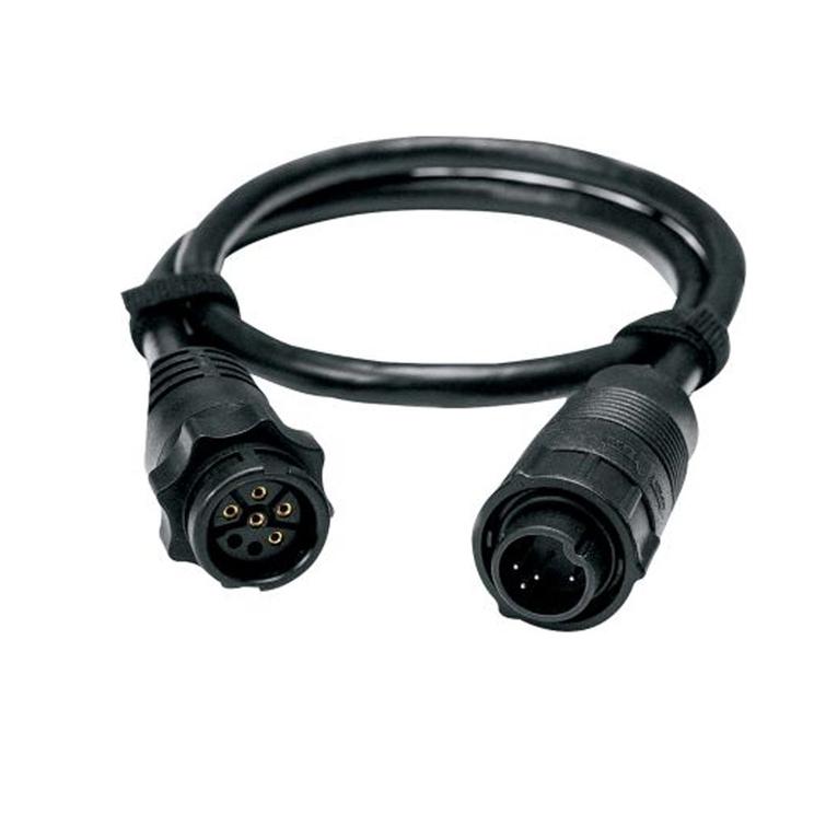 Lowrance anturijohdon adapteri, anturissa 7pin sininen liitin ->laitteessa 9 pin musta liitin