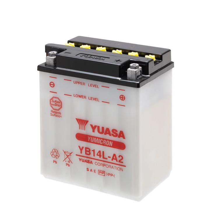 Akku YB14L-A2, Yuasa happopatruunalla