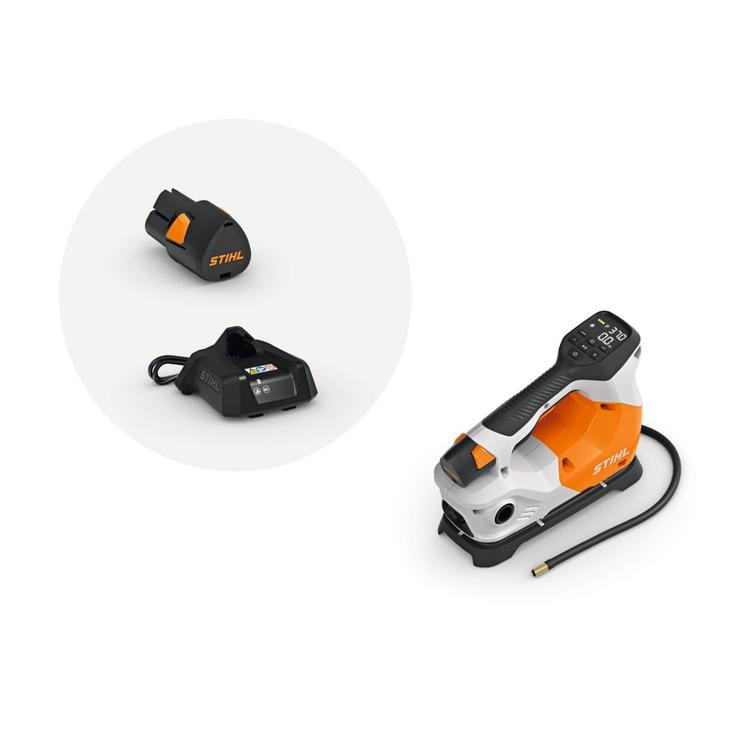 Stihl KOA 20.0 akkukäyttöinen kompressori. Sis AS 2 akun ja AL 1 laturin