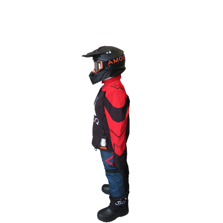 AMOQ Snowcross jacket black/red