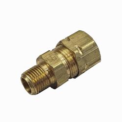 Ohjauspumpun vapaapaluu letkunippa suora 1/8" NPT + 3/8" tube 