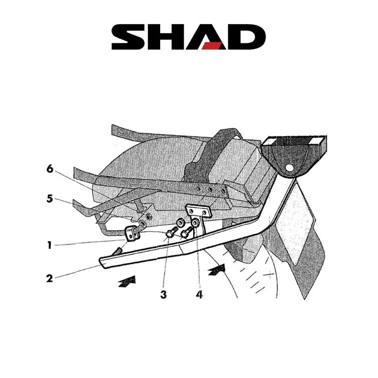 SHAD Perälaukkuteline HONDA CBR 1000 F (94-01)