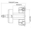 UltraflexT85 ohjausrumpu (M-66 kaapelille)