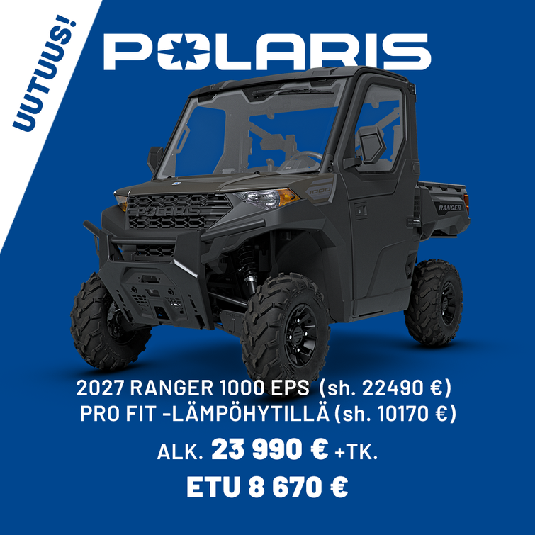 Polaris Ranger 1000 EPS Pro-Fot lämpöhytillä