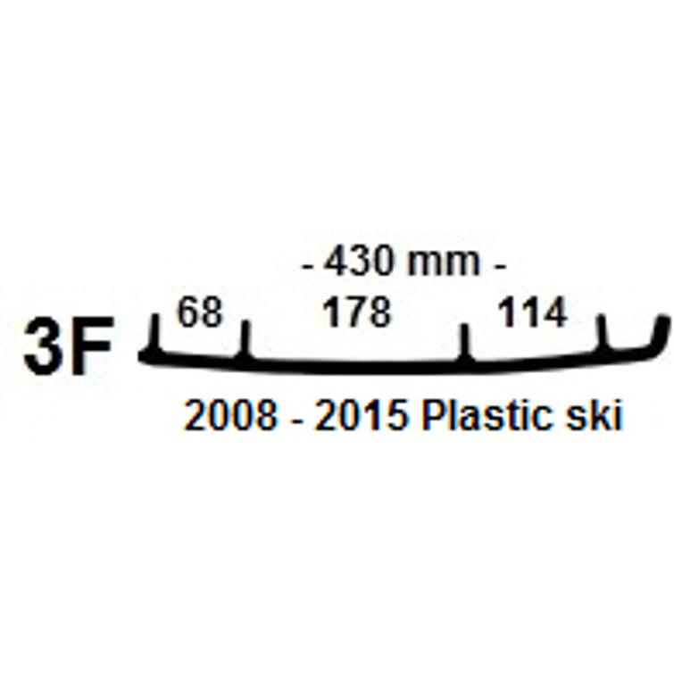 NO 3F ENDURO Yamaha/Artic Cat Plastic ski