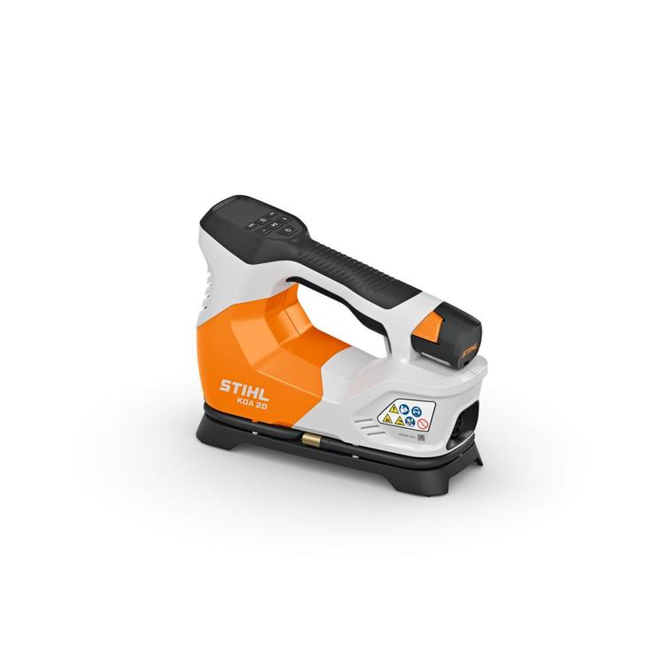 Stihl KOA 20.0 akkuk&auml;ytt&ouml;inen kompressori. Sis AS 2 akun ja AL 1 laturin