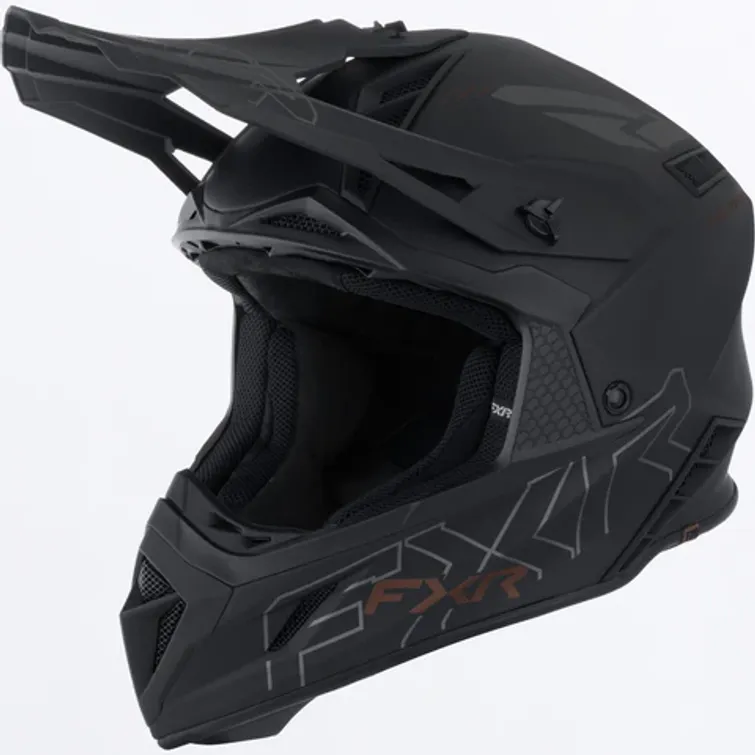 FXR Helium Prime musta kypärä