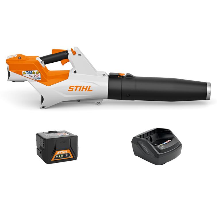 Stihl BGA 60 akkupuhallin. Sis AK 30 akun ja AL 101 laturin