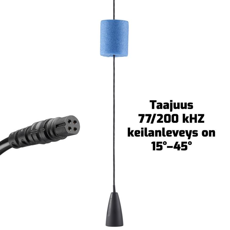 Dual Beam-IF pilkkianturi (77-200 kHz) 4-pinnisell&auml; liittimell&auml;